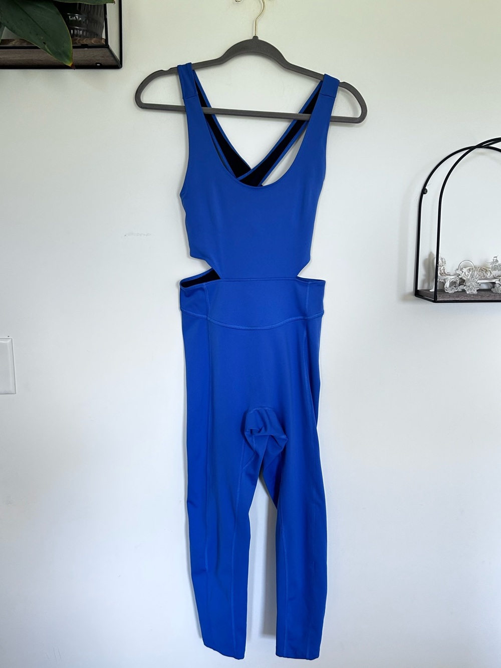 Free People Movement Back It Up Cut Out One Piece Athletic Jumpsuit Size Medium